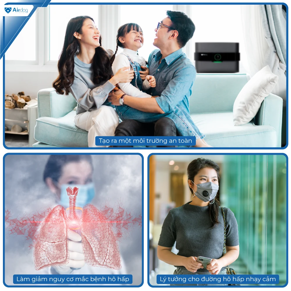 Máy lọc không khí Airdog X5D màu đen