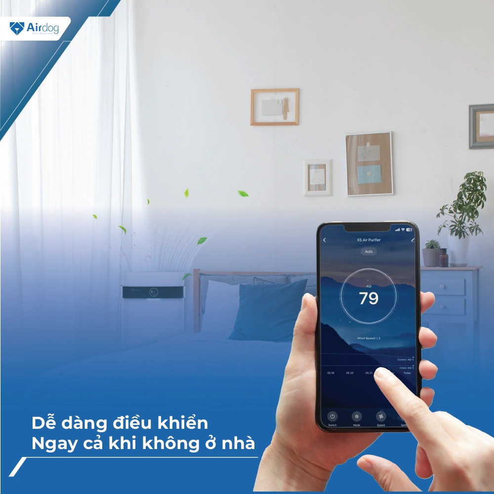 Máy lọc không khí AIRDOG X5D trắng