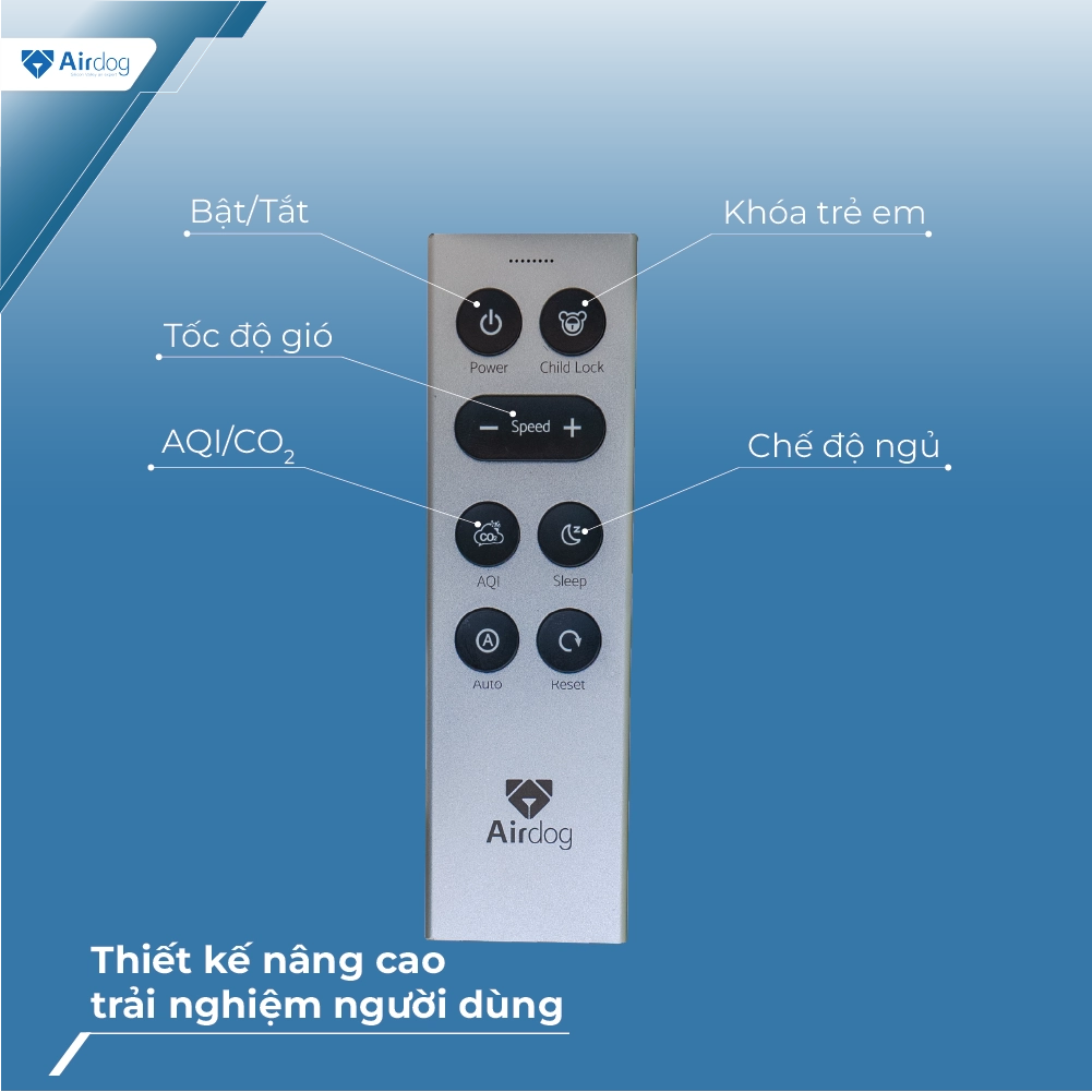 Máy lọc không khí AIRDOG X5D trắng