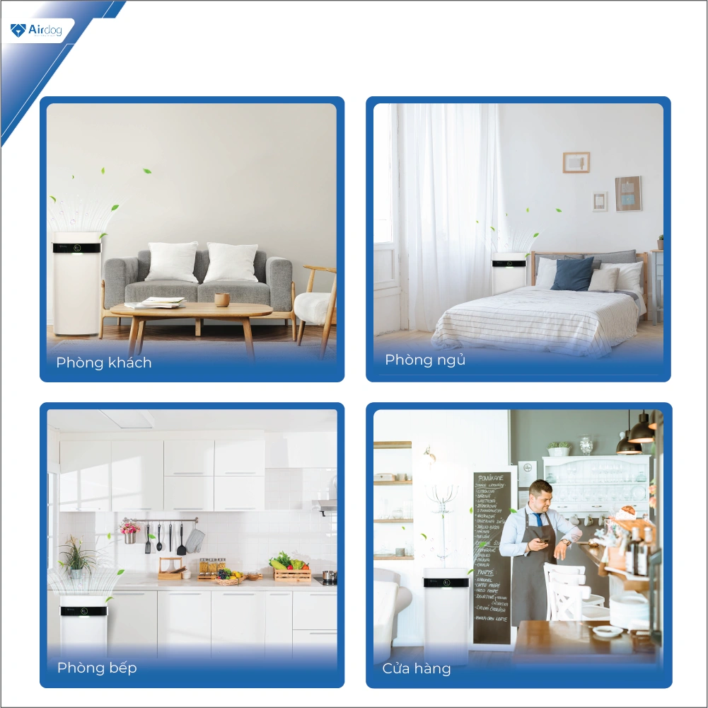 Máy lọc không khí AIRDOG X5D trắng