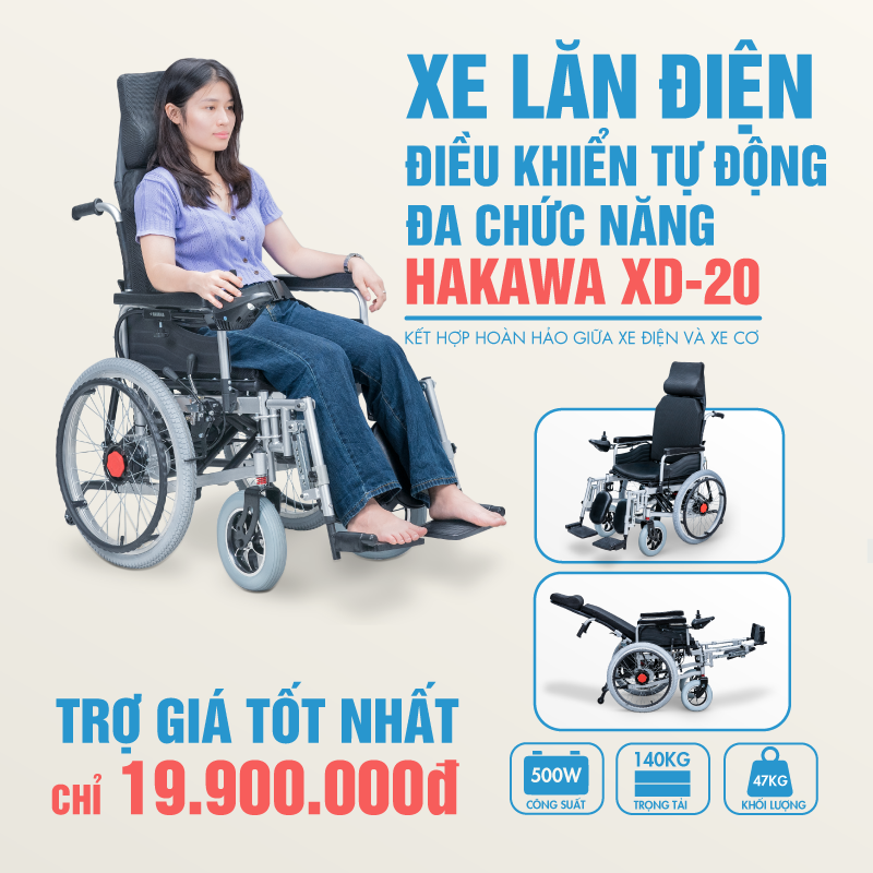 Xe lăn điện HAKAWA HK-XD20