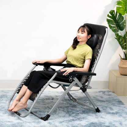 Combo ghế xếp thư giãn HK-G21P New + gối massage HK-M23